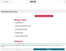 Tablet Screenshot of cartelera-malaga.diariosur.es