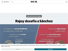 Tablet Screenshot of diariosur.es